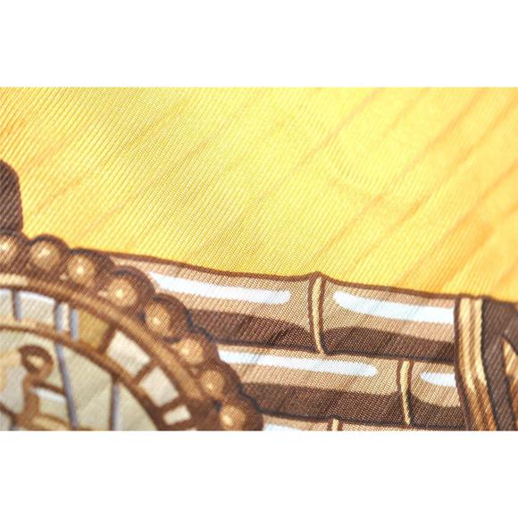 Auth Hermes Pleats Scarf 'Huaca Piru' #74825H15B - Picture 10 of 15